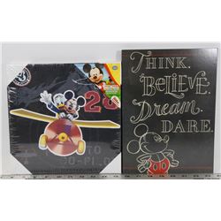 LOT OF 2 DISNEY MICKEY WALL HANGINGS