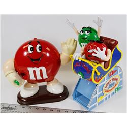 LOT OF TWO M & M COLLECTIBLE CANDY DISPENSERS