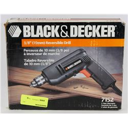 BLACK AND DECKER 3/8" REVERSIBLE DRILL