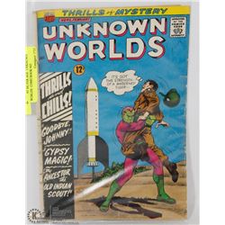 12 CENT SILVER AGE  UNKNOWN WORLDS  COMICBOOK #45