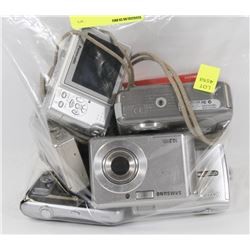 LARGE BAG OF DIGITAL CAMERAS