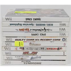 LOT OF 10 NINTENDO WII GAMES