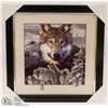 Image 1 : NEW 3D FRAMED WOLF PICTURE (18" X 18")