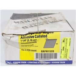 CASE OF 15 GAUGE 1-1/4" COLLATED FINISHING NAILS