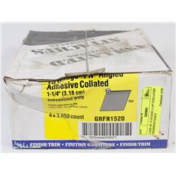CASE OF 15 GAUGE 1-1/4" COLLATED FINISHING NAILS