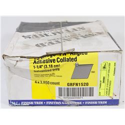 CASE OF 15 GAUGE 1-1/4" COLLATED FINISHING NAILS