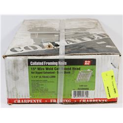 CASE OF COLLATED FRAMING NAILS 15 DEGREES