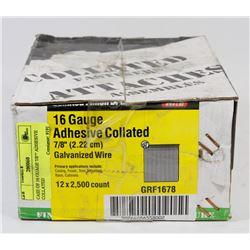 CASE OF COLLAGED FINISHING BRADS 16 GAUGE