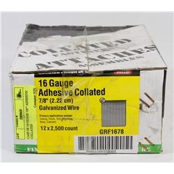 CASE OF COLLAGED FINISHING BRADS 16 GAUGE