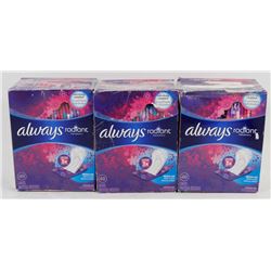 144 ALWAYS RADIANT PANTY LINERS