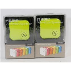LOT OF TWO MAGIC VIBRATION SPEAKERS
