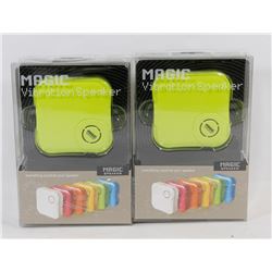 LOT OF TWO MAGIC VIBRATION SPEAKERS