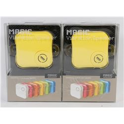 LOT OF TWO MAGIC VIBRATION SPEAKERS