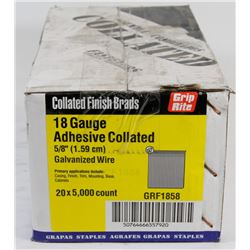 CASE OF COLLATED FINISH BRADS 5/8"