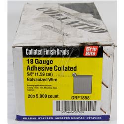 CASE OF COLLATED FINISH BRADS 5/8"