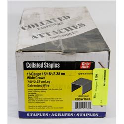 CASE OF COLLATED STAPLES 7/8" WIDE CROWN