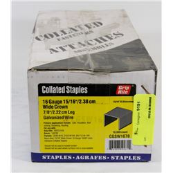 CASE OF COLLATED STAPLES 7/8" WIDE CROWN
