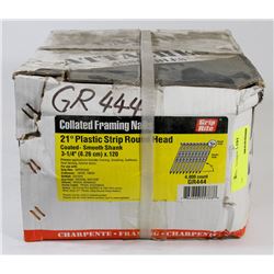 CASE OF COLLATED FRAMING NAILS 21 DEGREES