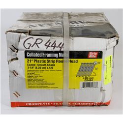 CASE OF COLLATED FRAMING NAILS 21 DEGREES