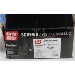 CASE OF WOOD SCREWS 8 X 1-1/8"