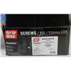 Image 1 : CASE OF WOOD SCREWS 8 X 1-1/8"