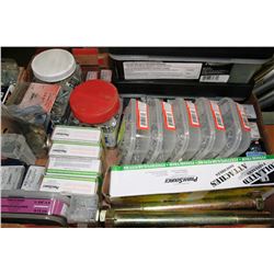 LARGE FLAT OF ASSORTED FASTENERS
