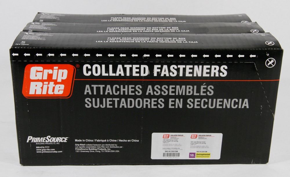 3 CASES OF COLLATED STAPLES SX STYLE NARROW