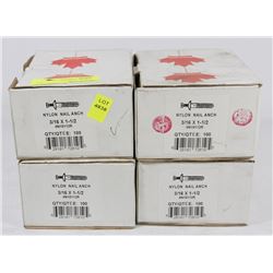 4 CASES OF NYLON NAIL ANCHORS 3/16 X 1-12"