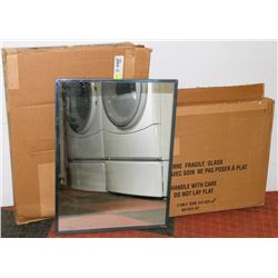 11) LOT OF 3 METAL FRAMED MIRRORS 18"X24"