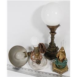 2) 4 OLD LIGHTS FROM THE 50S - ALL WORKING.