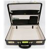 Image 1 : BLACK LEATHER ATTACHÉ CASE.