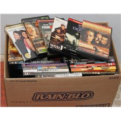 BOX OF ASSORTED  DVD'S