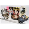 Image 1 : ASSORTMENT OF WINE BOTTLE HOLDERS, ELVIS