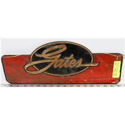 AUTHENTIC VINTAGE " GATES SIGN.
