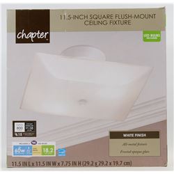 11.5" SQUARE FLUSH MOUNT CEILING FIXTURE