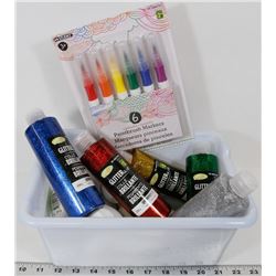 BOX OF PAINTABLE EASTER EGGS, AND MORE