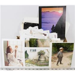 BOX OF OVER 400 LITHOGRAPHS.