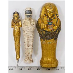 EGYPTIAN MUMMY IN TOMB DECOR WITH MORE