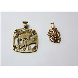 20 - LOT OF 2 -  10K GOLD CHARMS