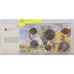 1981 CANADIAN 6 COIN UNCIRCULATED COIN SET