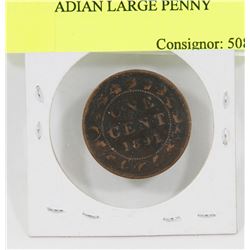 1891 CANADIAN LARGE PENNY