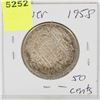 Image 1 : 1958 CANADIAN SILVER 50 CENT PIECE