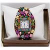 Image 1 : BOX W/FASHION WATCH W/VARIOUS STONES -