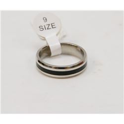 2) STAINLESS STEEL RING SIZE 7