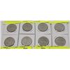 Image 1 : LOT OF 8 DIFFERENT YEAR CANADIAN DOLLAR COINS