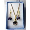 Image 1 : 12 - GOLD TONE & BLUE/PURPLE SET
