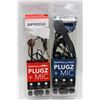 Image 1 : 2 PAIRS OF IFROGZ PLUGZ EAR POLLUTION EARPHONES