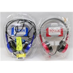 2 SETS OF IFROGZ EAR POLLUTION TOXIX STEREO