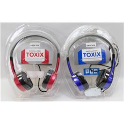 2 SETS OF IFROGZ EAR POLLUTION TOXIX STEREO