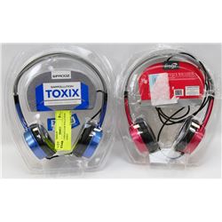 2 SETS OF IFROGZ EAR POLLUTION TOXIX STEREO